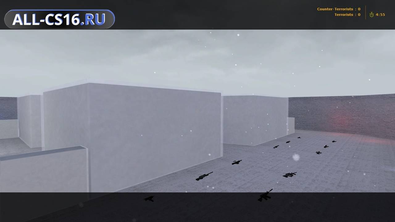 Карта «00_iceworld_real_snow» для CS 1.6 для CS 1.6