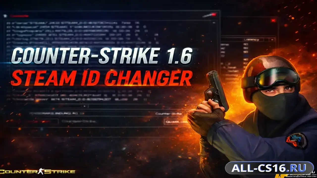 Чит для CS 1.6 - SteamID Changer