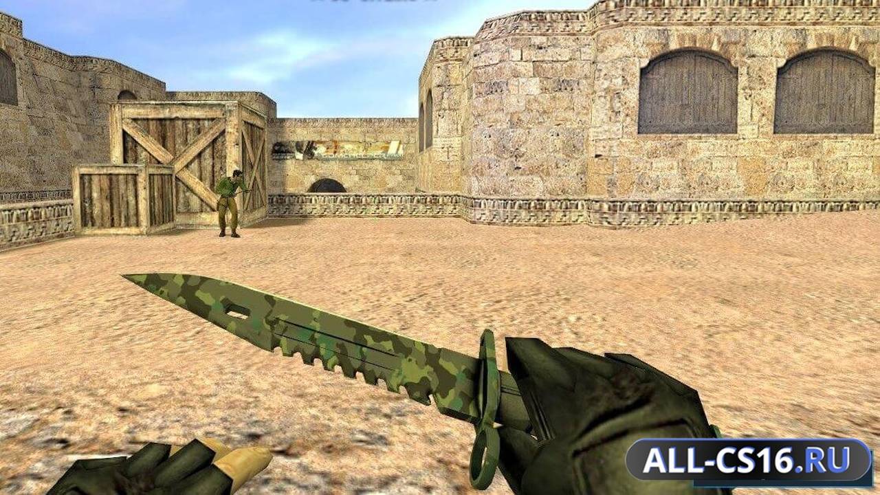 Модель оружия для CS 1.6 - Штык-нож М9 | Северный лес