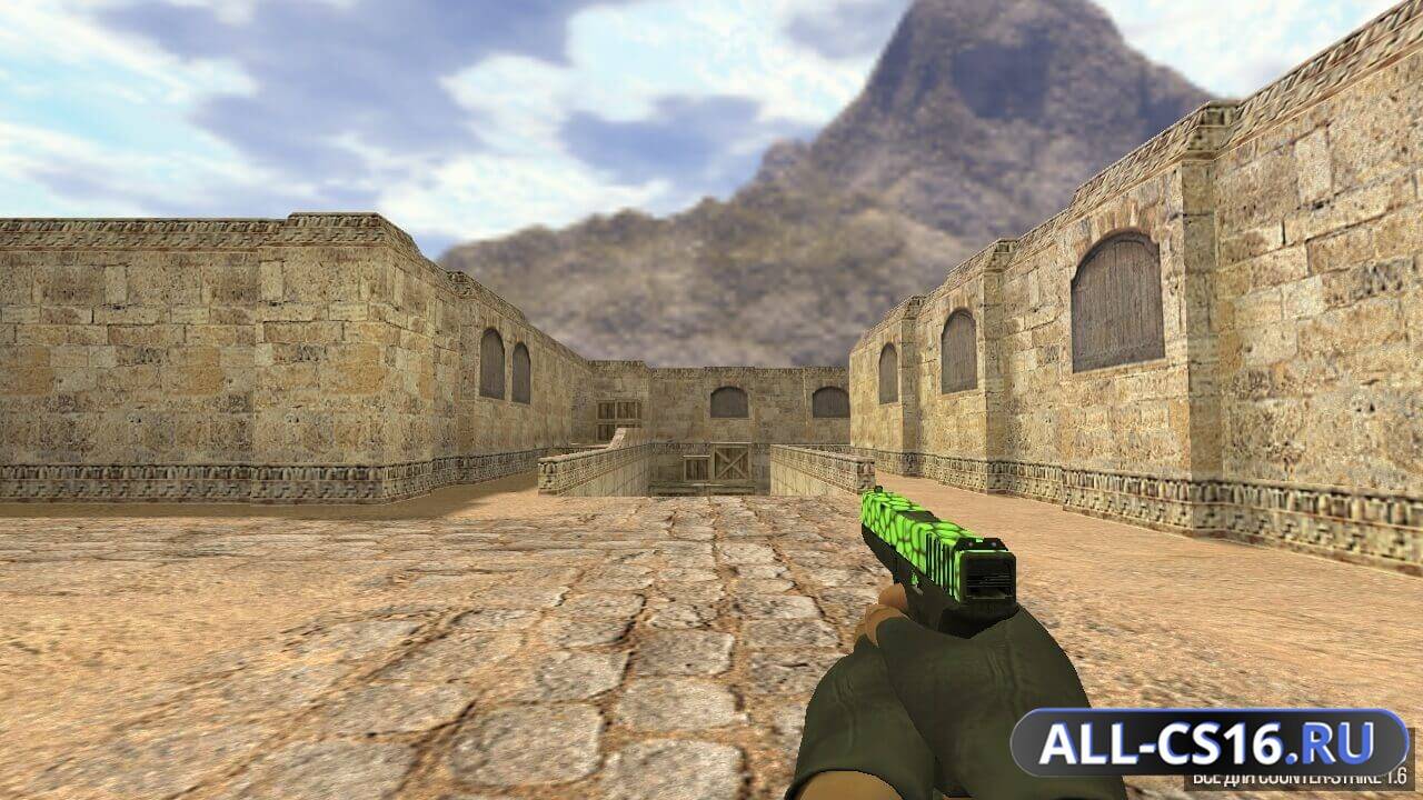 Модель оружия для CS 1.6 - Glock Glock | Web Green