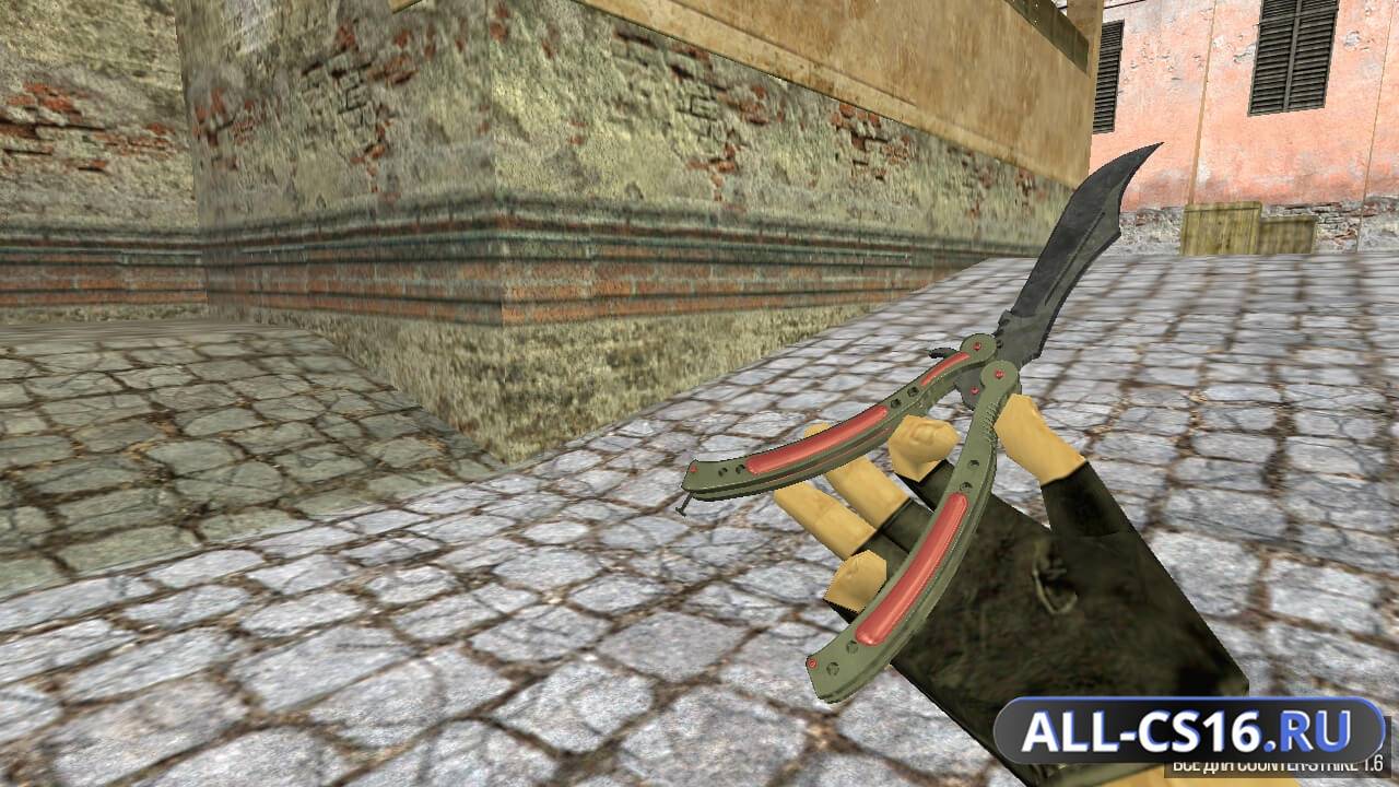 Модель оружия для CS 1.6 - Нож-бабочка | Волны