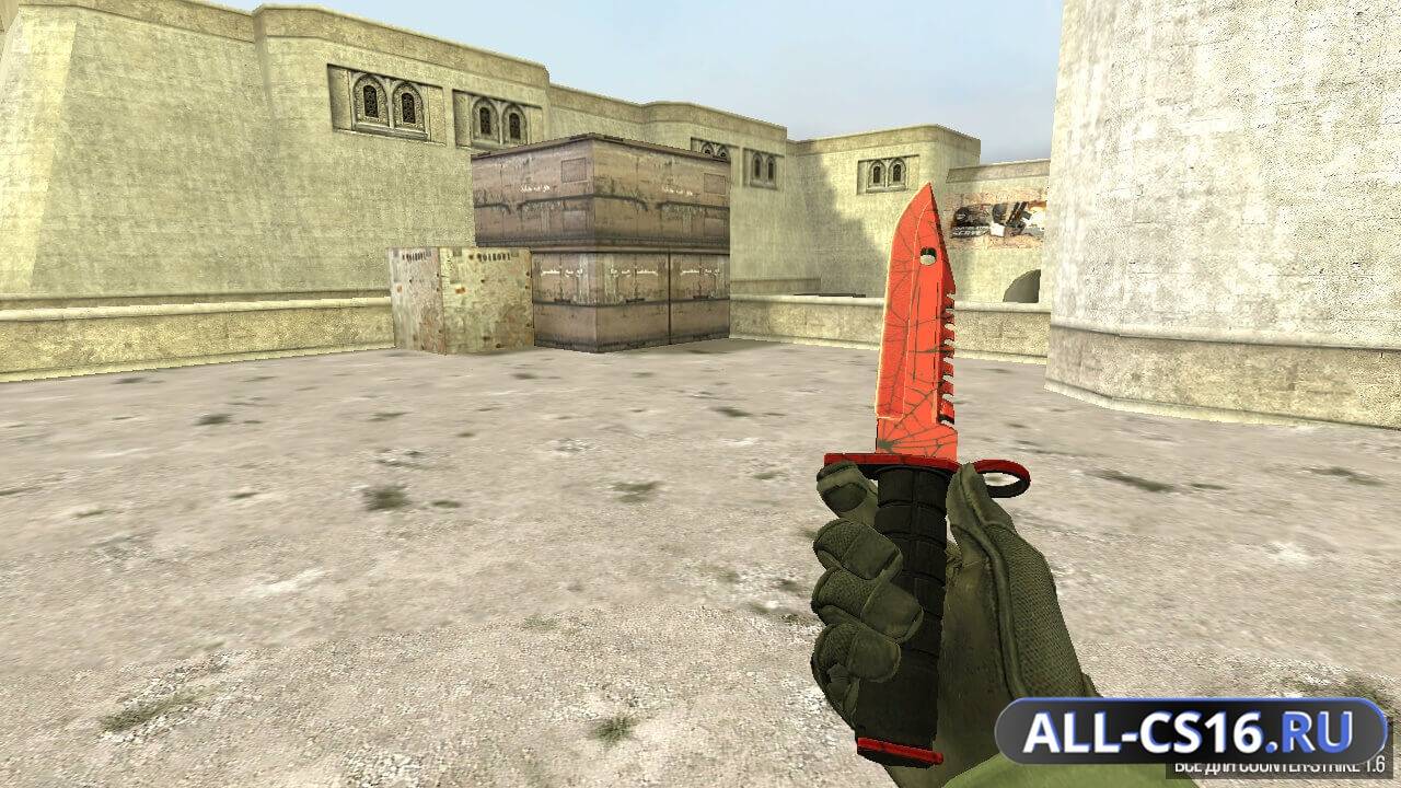 Модель оружия для CS 1.6 - Штык-нож М9 | Кровавая паутина