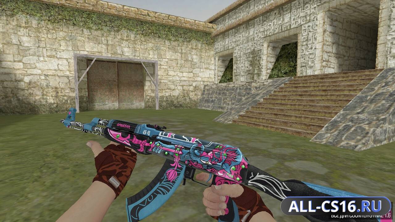Модель оружия для CS 1.6 - AK-47 АК-47 | Ganesha Remake