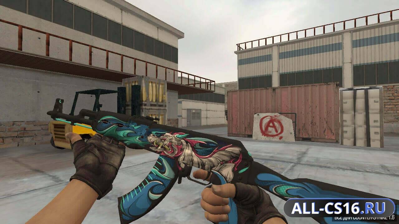 Модель оружия для CS 1.6 - AK-47 АК-47 | Ночной кошмар