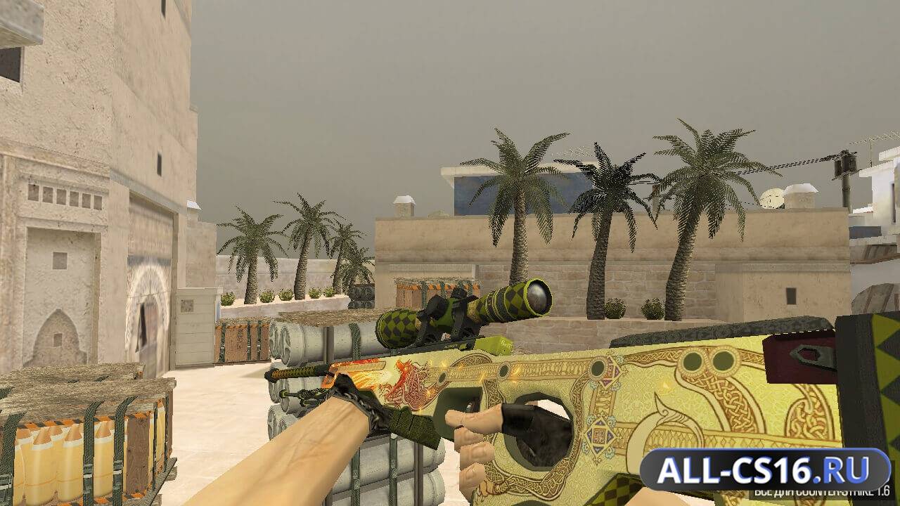 Модель оружия для CS 1.6 - AWP AWP | Драгон Лор