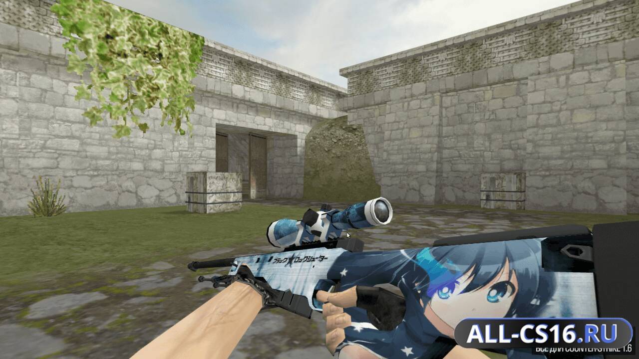 Модель оружия для CS 1.6 - AWP AWP | Black Rock