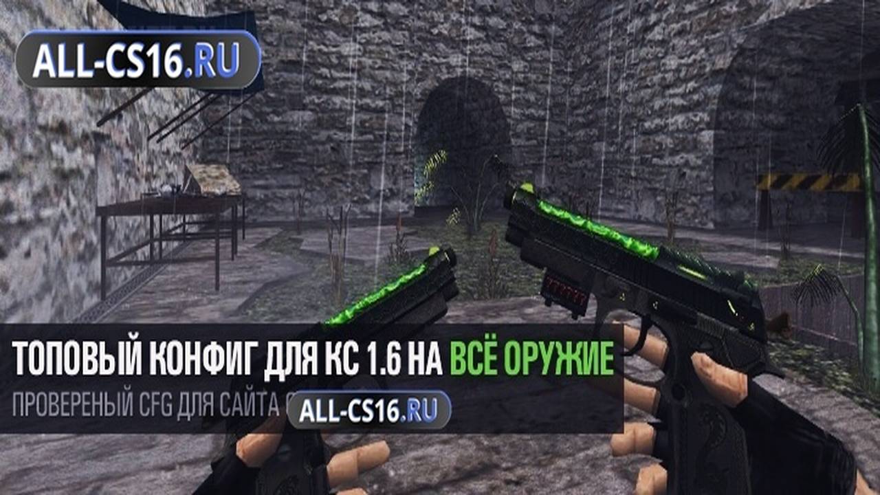 Конфиг для CS 1.6 - Топовый конфиг для CS 1.6 на всё оружие