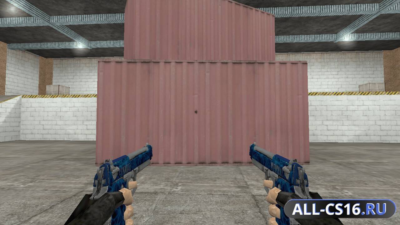 Модель оружия для CS 1.6 - Dual-Elites Dual-Elites | Синий кварц