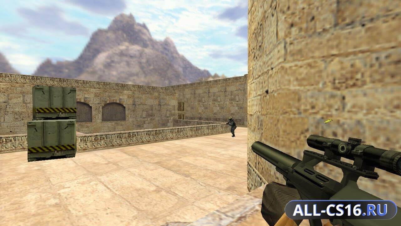 Модель оружия для CS 1.6 - AUG AUG с глушителем