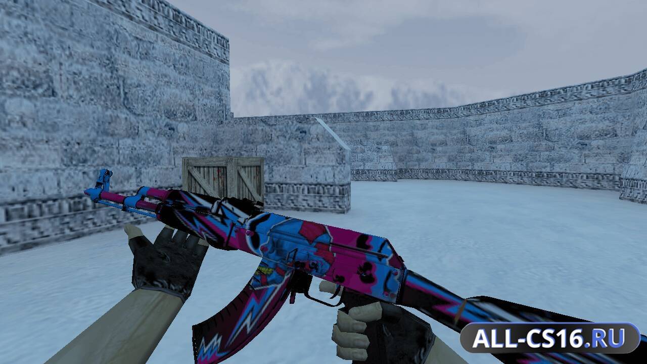 Модель оружия для CS 1.6 - AK-47 АК-47 | Звёздный вандал
