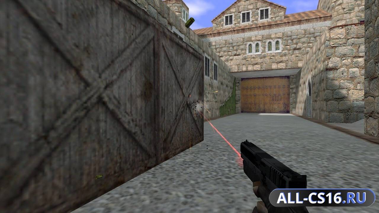Модель оружия для CS 1.6 - Glock Glock с лазерным прицелом