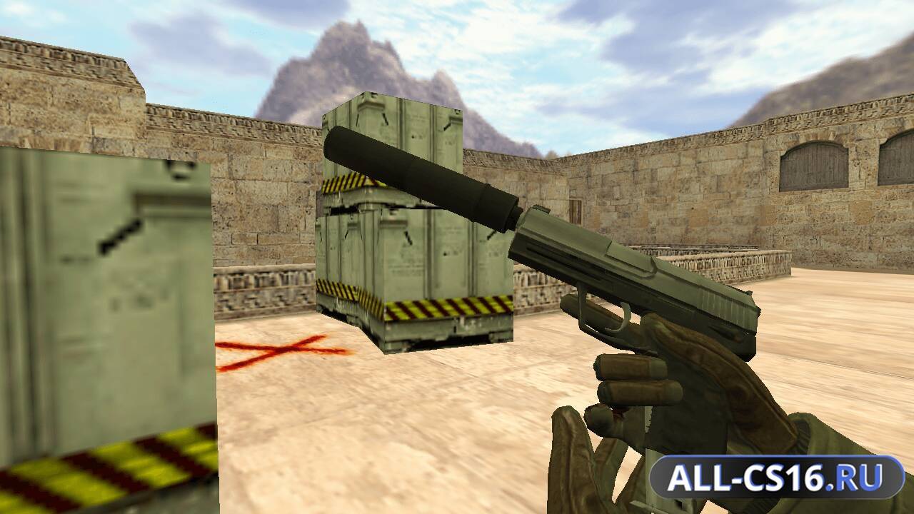 Модель оружия для CS 1.6 - USP USP | Нержавейка
