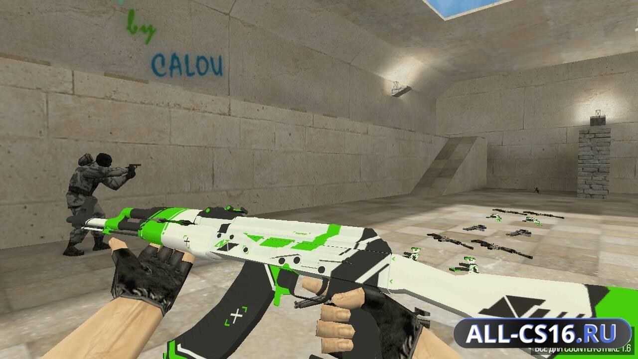 Модель оружия для CS 1.6 - AK-47 АК-47 | Зелёный азимов