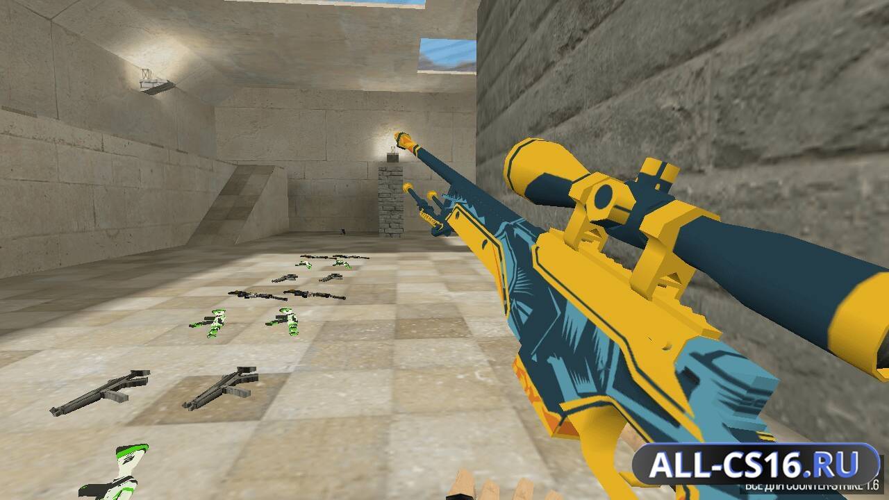 Модель оружия для CS 1.6 - AWP AWP | BLUE ANGEL
