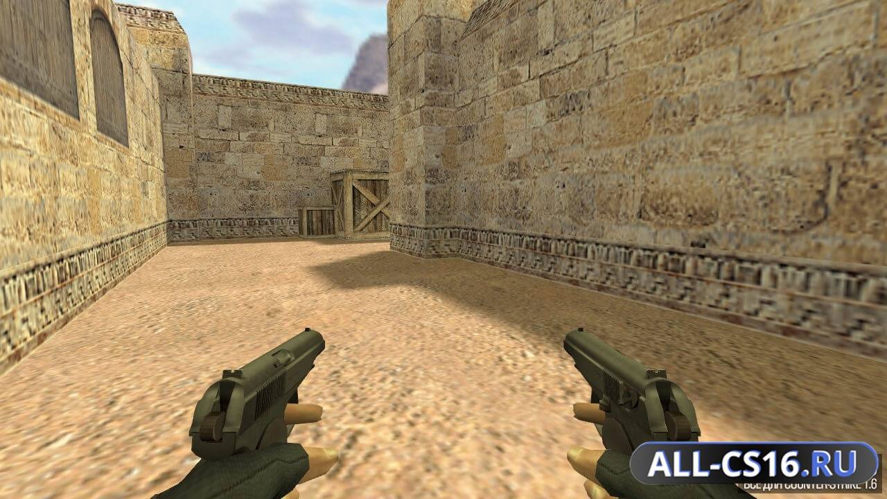Модель оружия для CS 1.6 - Dual-Elites Модели двух пистолетов Макарова