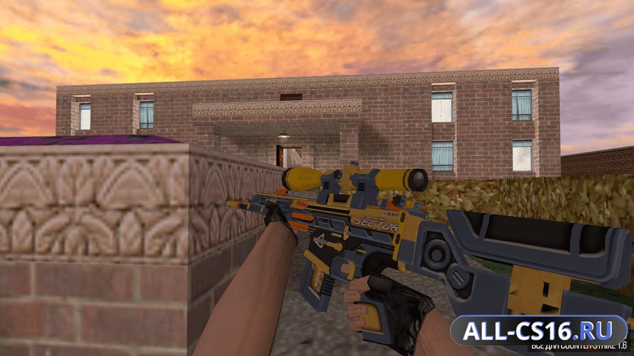 Модель оружия для CS 1.6 - SG-550 SCAR-20 | Sector