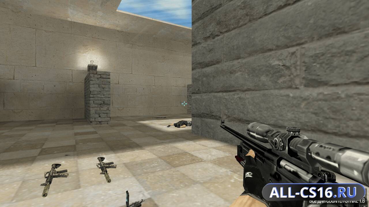 Модель оружия для CS 1.6 - AWP AWP | Spawn с прицелом