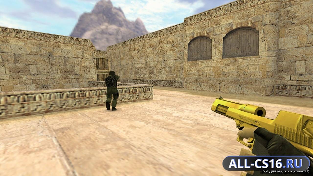 Модель оружия для CS 1.6 - Deagle Золотой дигл