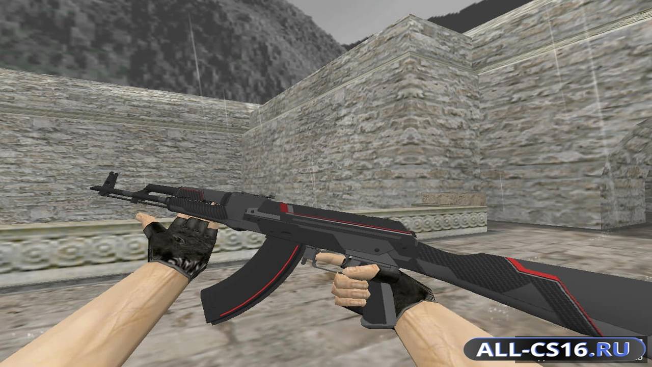 Модель оружия для CS 1.6 - AK-47 Модель AK-47 Carbon из Standoff 2