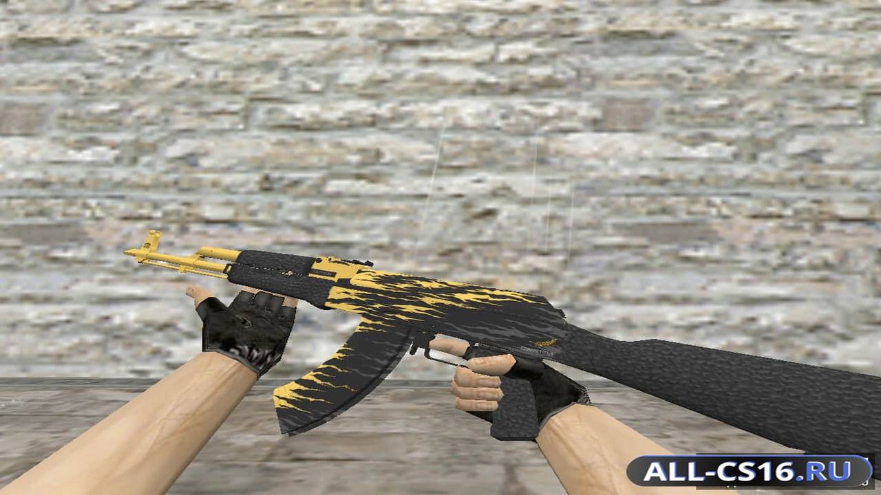 Модель оружия для CS 1.6 - AK-47 АК-47 | Fabric Storm