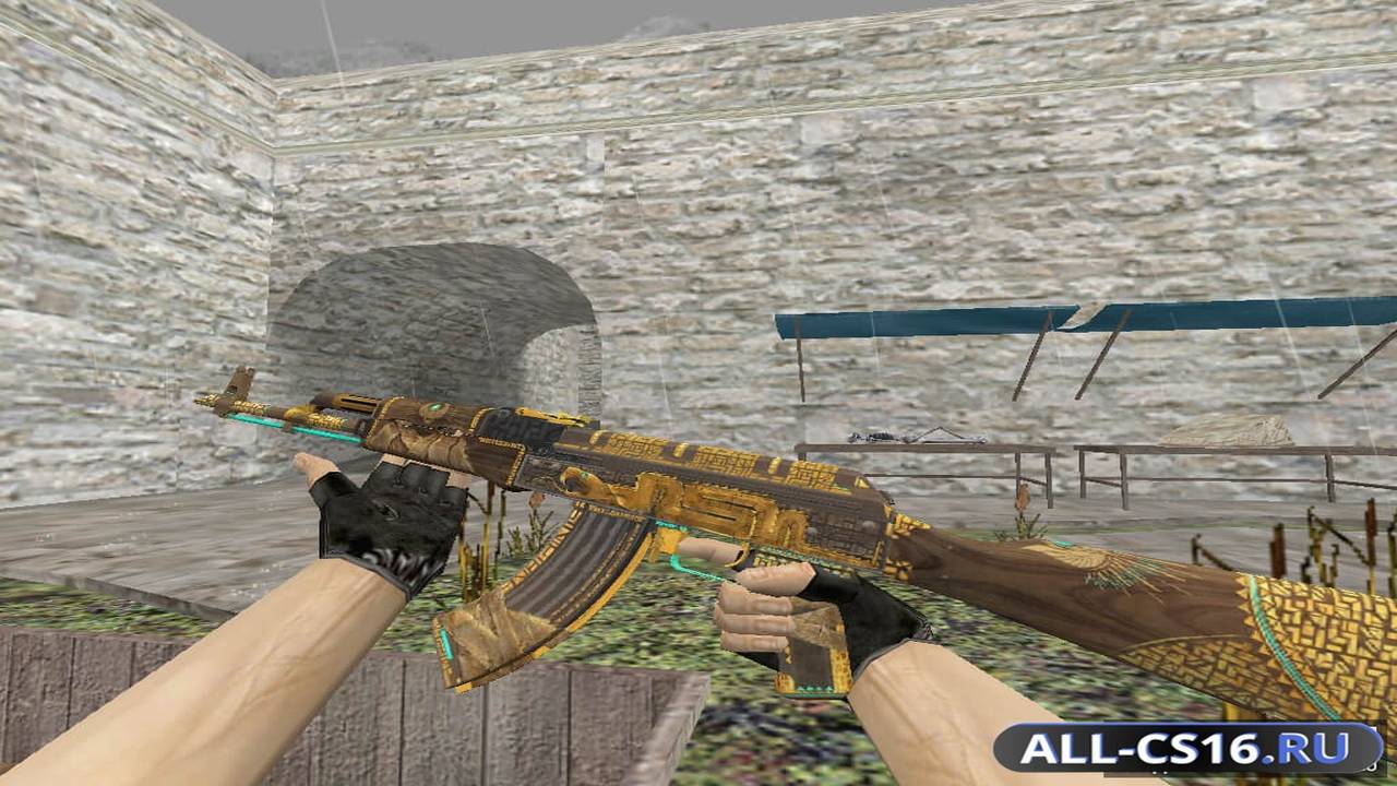 Модель оружия для CS 1.6 - AK-47 АК-47 | Treasure Hunter