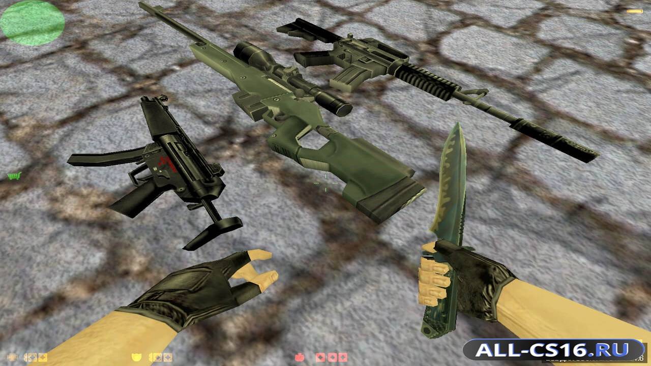 Модель оружия для CS 1.6 - Стандартные модели оружия и звуки