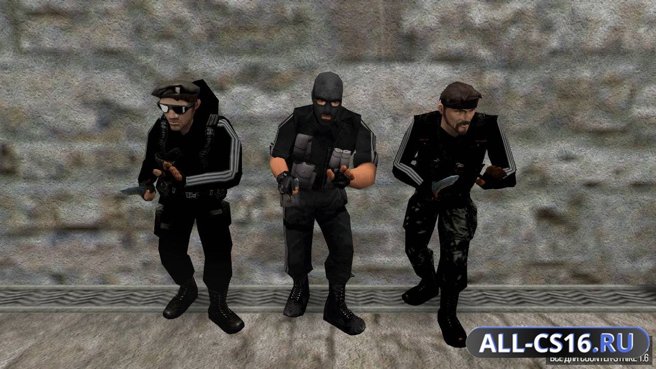 Модель игрока для CS 1.6 - Террористы Adidas