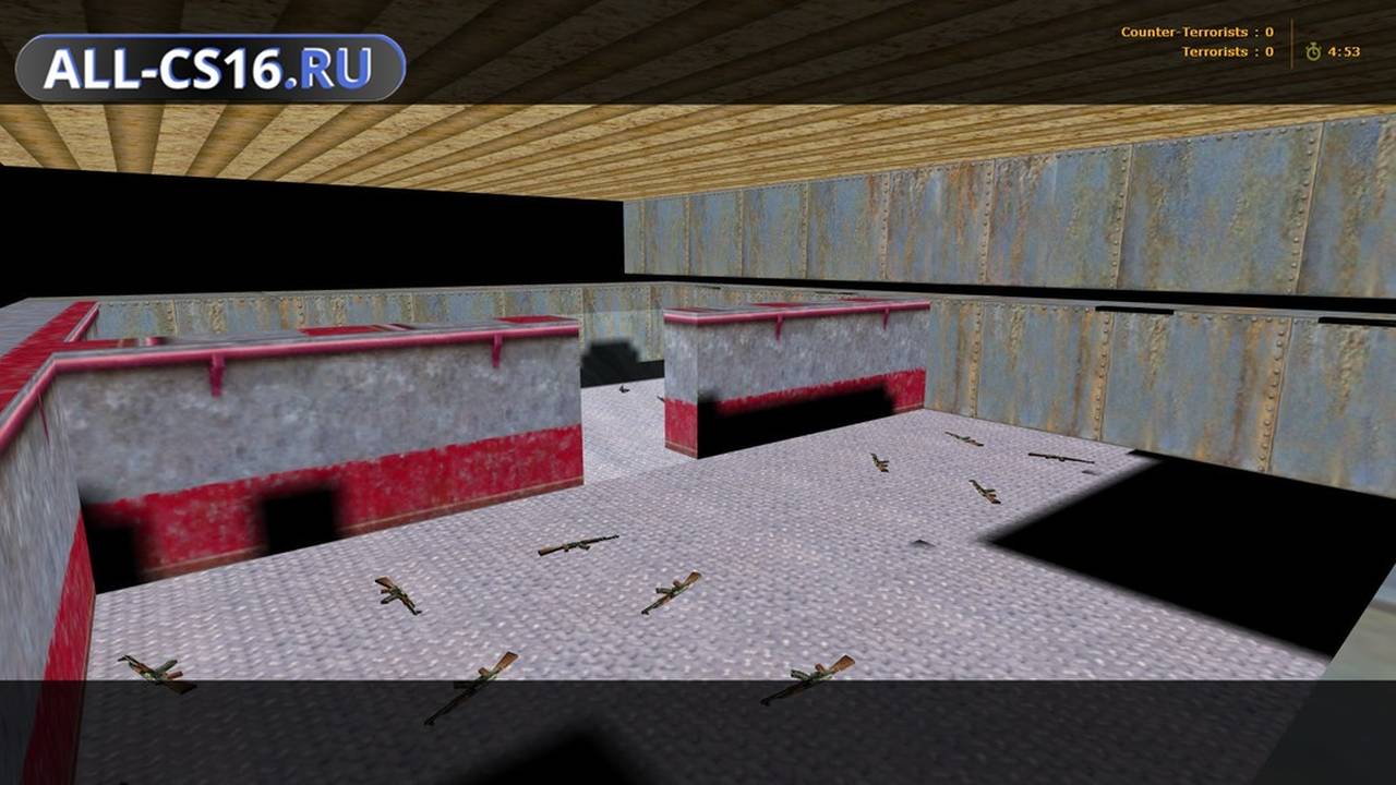 Карта «1aim_2rooms» для CS 1.6 для CS 1.6