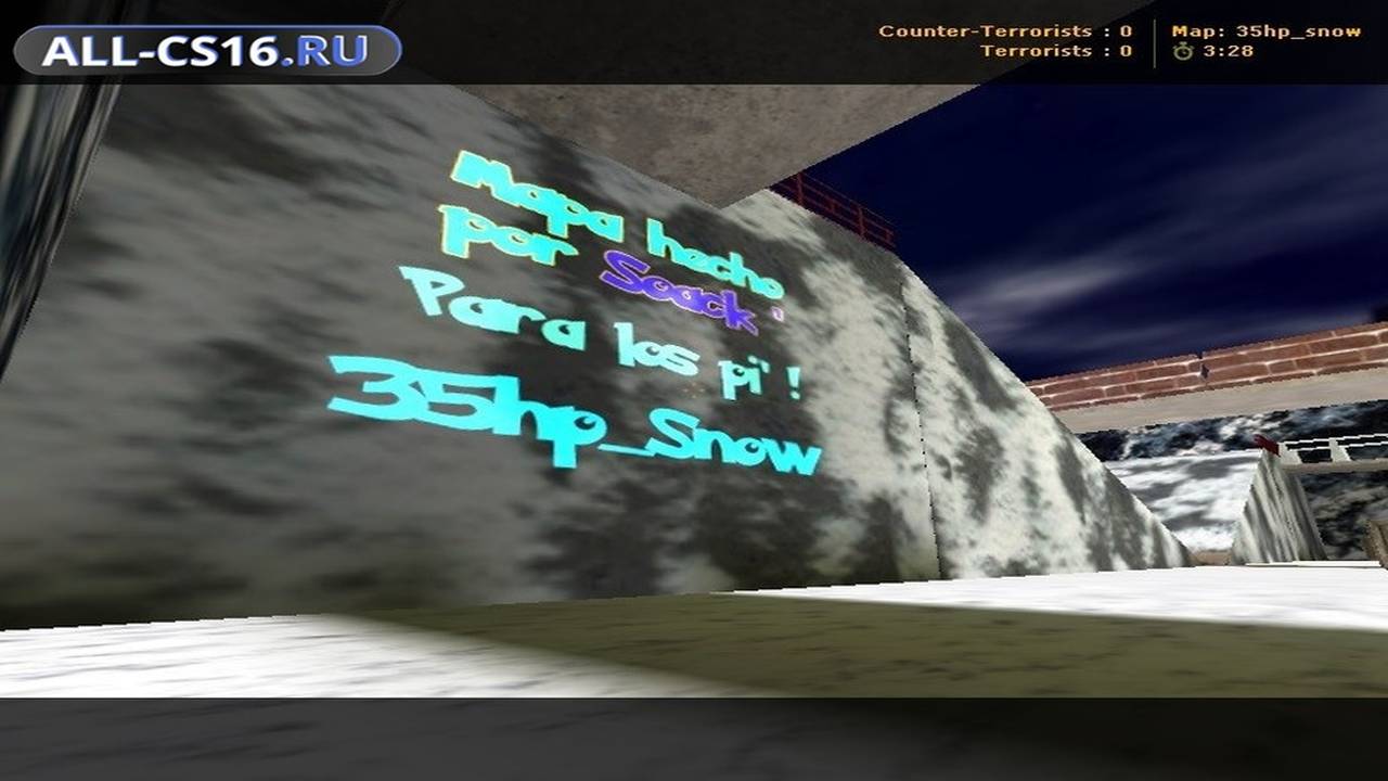 Карта «35hp_snow» для CS 1.6 для CS 1.6