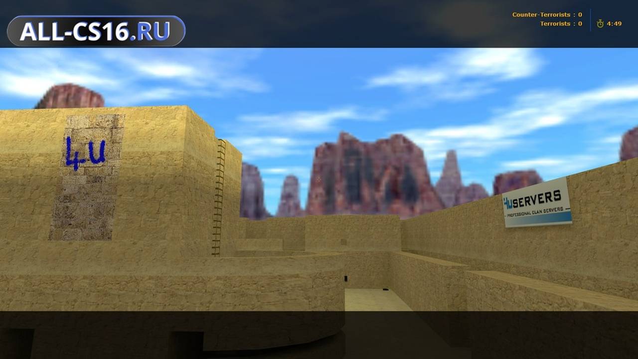 Карта «4u_tower» для CS 1.6 для CS 1.6