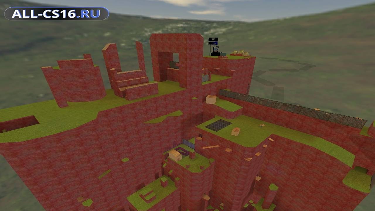 Карта «8b1_brickngrass» для CS 1.6 для CS 1.6
