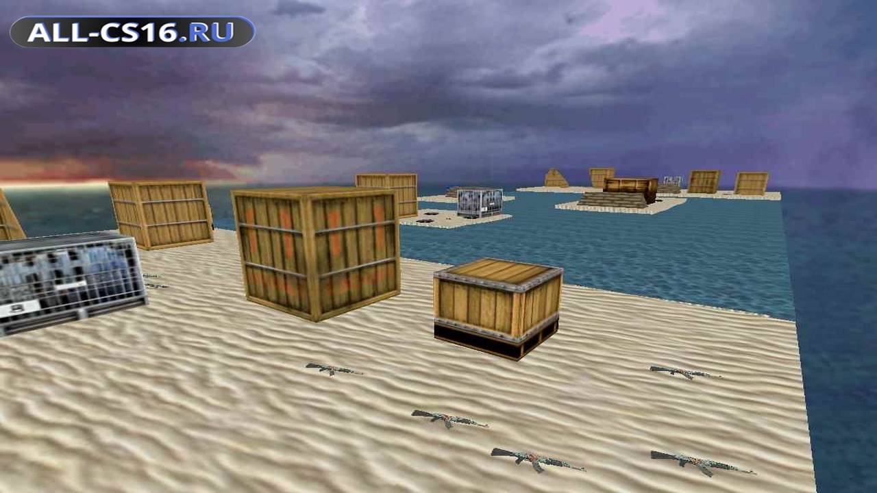 Карта «aim_ak-beach» для CS 1.6 для CS 1.6
