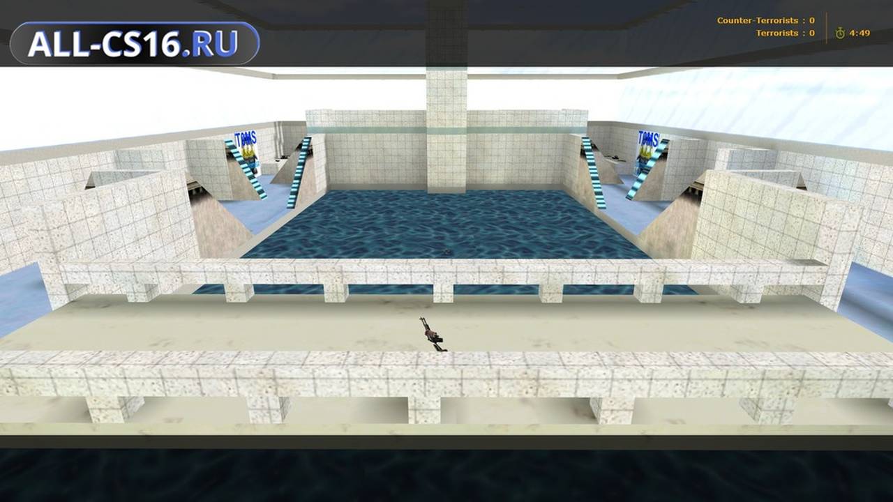 Карта «aim_ak-colt_pool2_t0ms» для CS 1.6 для CS 1.6