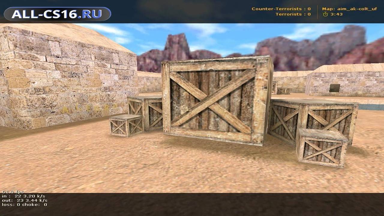 Карта «aim_ak-colt_uf» для CS 1.6 для CS 1.6