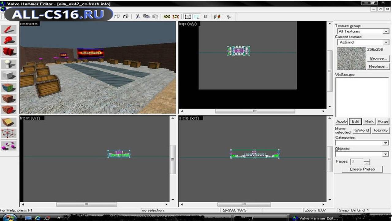 Карта «aim_ak47_cs-fresh» для CS 1.6 для CS 1.6