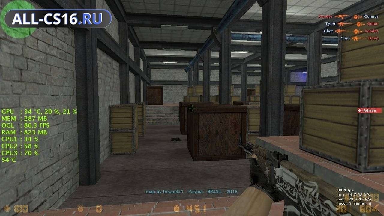 Карта «aim_ak_colt_821» для CS 1.6 для CS 1.6