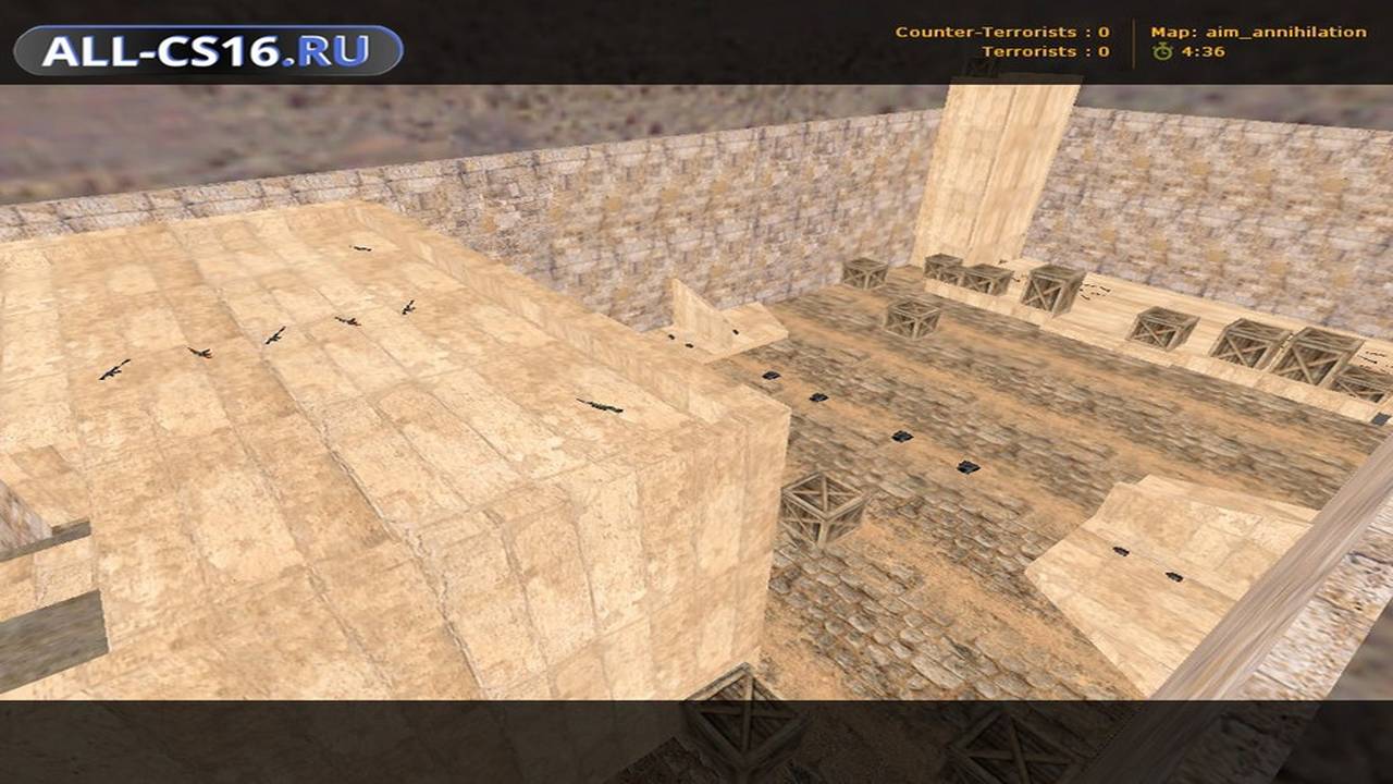 Карта «aim_annihilation» для CS 1.6 для CS 1.6