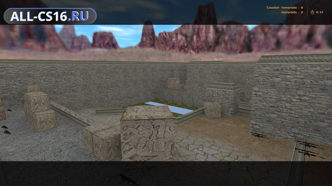Карта «aim_aztec2004» для CS 1.6 для CS 1.6