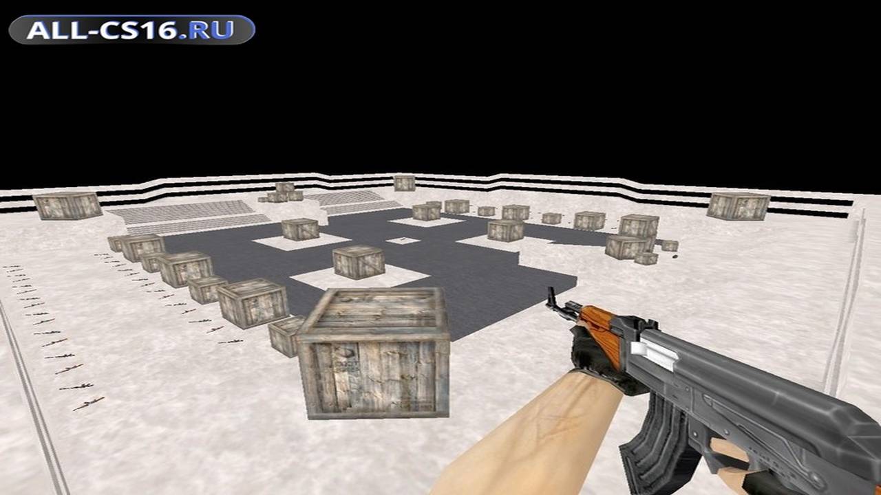 Карта «aim_black_white» для CS 1.6 для CS 1.6