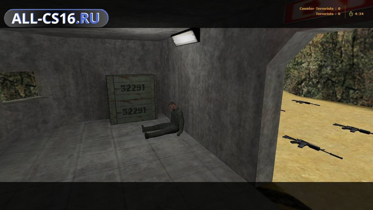 Карта «aim_bunker2» для CS 1.6 для CS 1.6