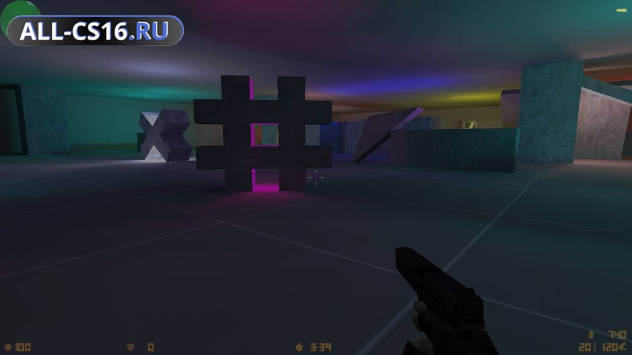 Карта «aim_colored_figures» для CS 1.6 для CS 1.6