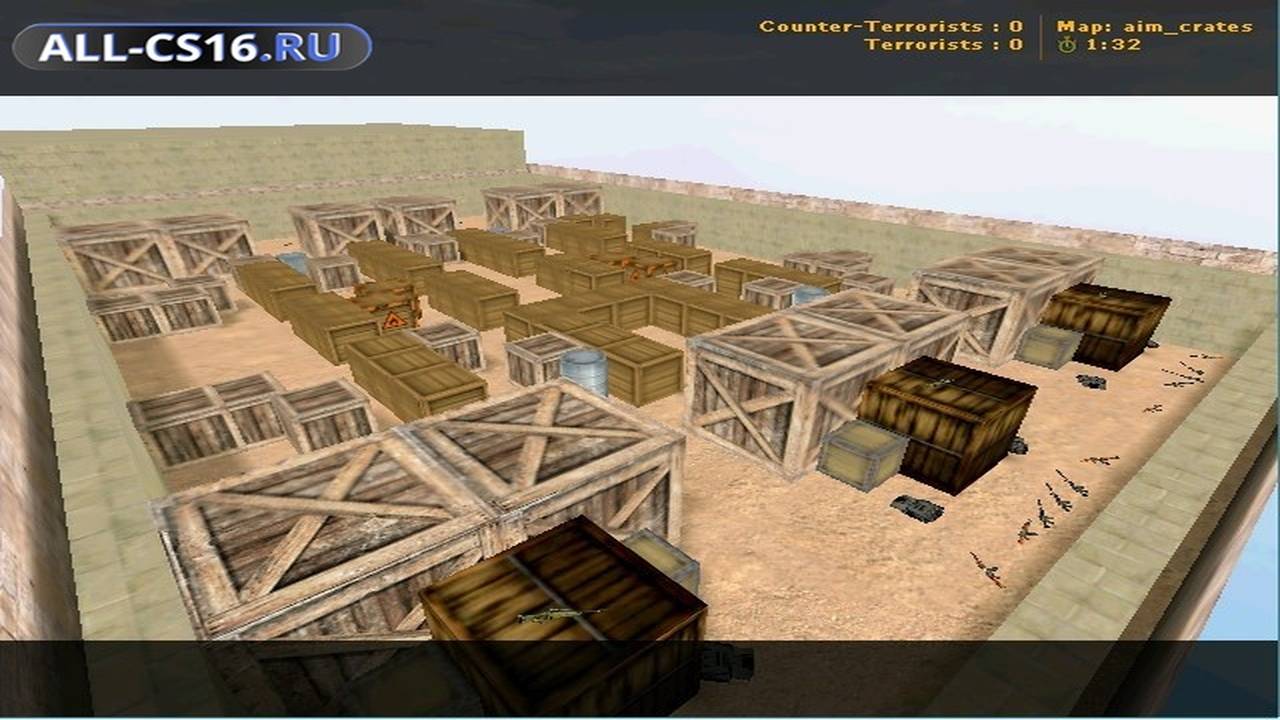 Карта «aim_crates» для CS 1.6 для CS 1.6