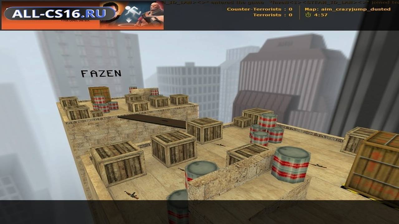 Карта «aim_crazyjump_dusted» для CS 1.6 для CS 1.6