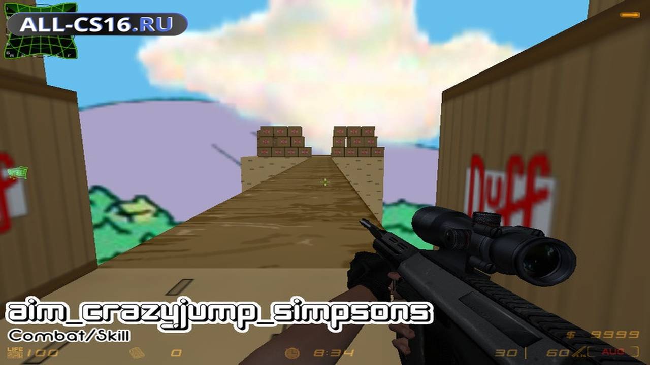 Карта «aim_crazyjump_simpsons» для CS 1.6 для CS 1.6