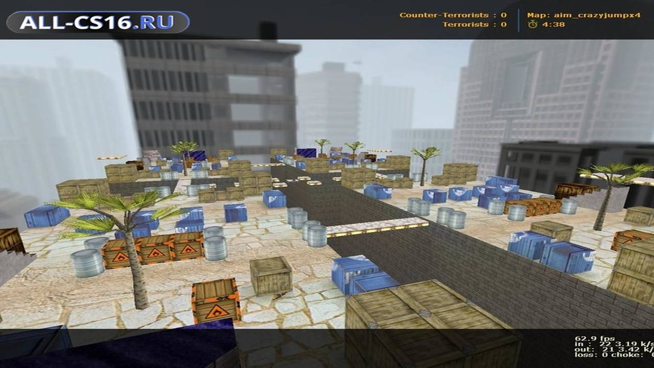 Карта «aim_crazyjumpx4» для CS 1.6 для CS 1.6