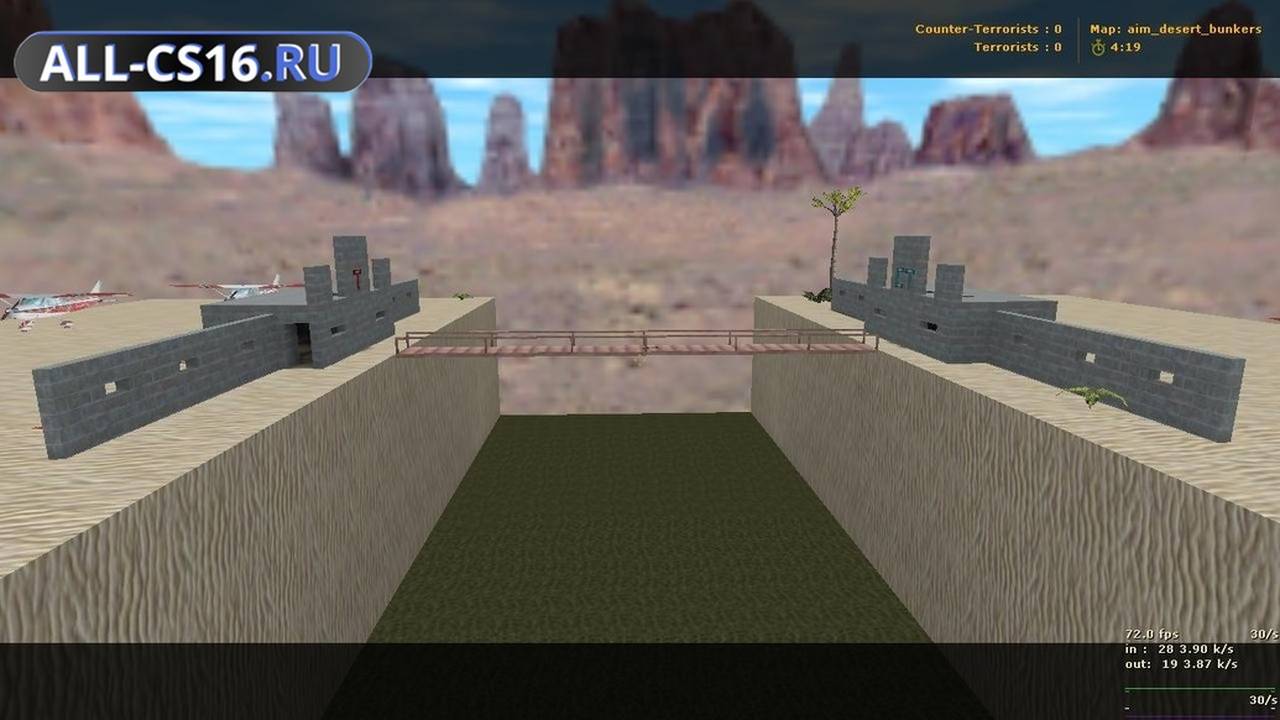 Карта «aim_desert_bunkers» для CS 1.6 для CS 1.6
