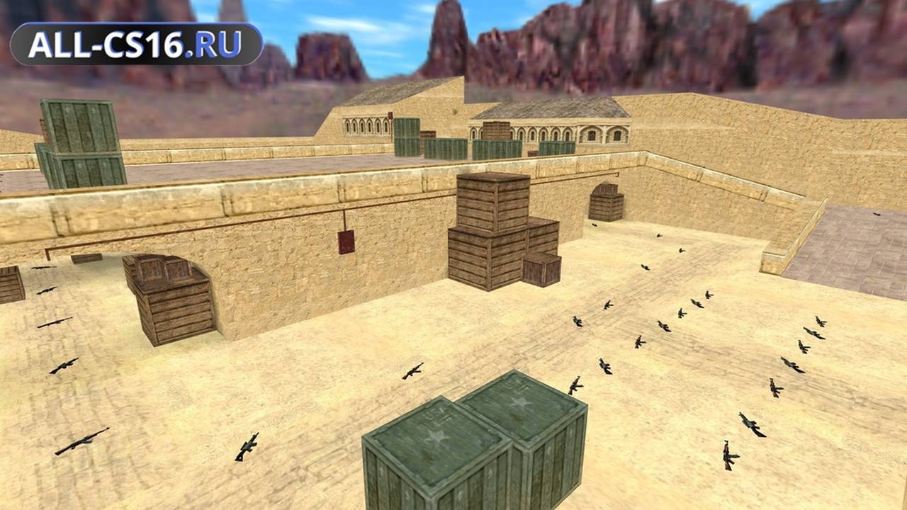 Карта «aim_desertkill» для CS 1.6 для CS 1.6