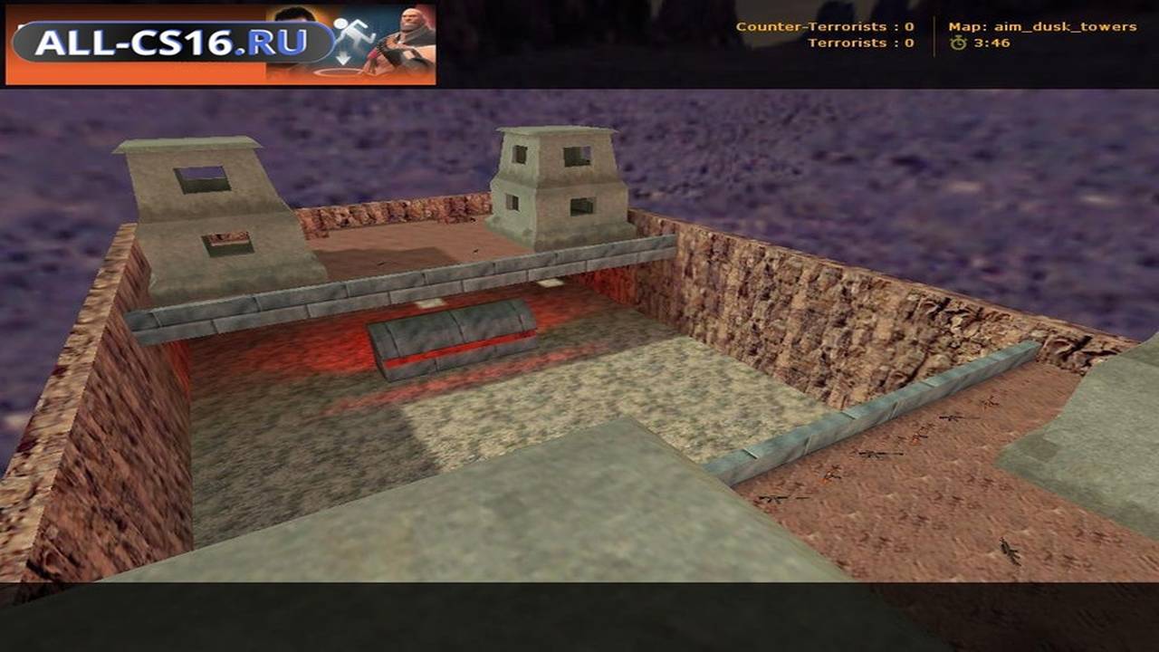Карта «aim_dusk_towers» для CS 1.6 для CS 1.6