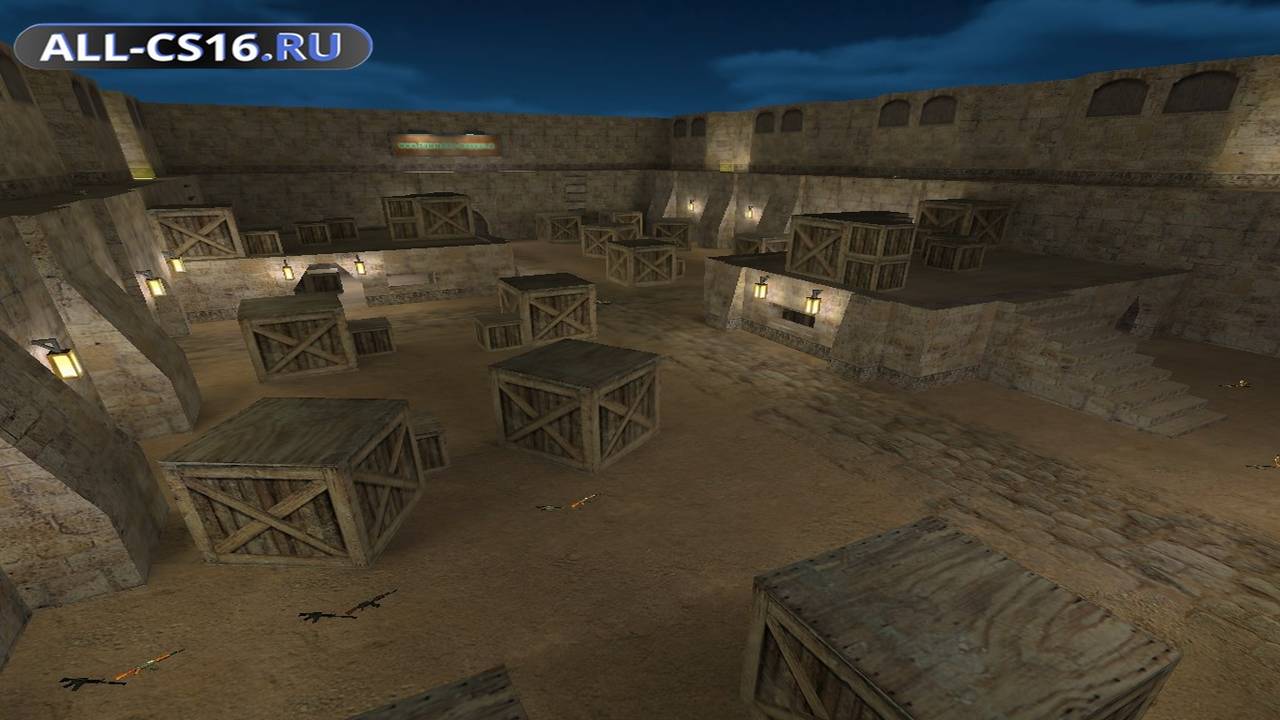 Карта «aim_dust_night» для CS 1.6 для CS 1.6