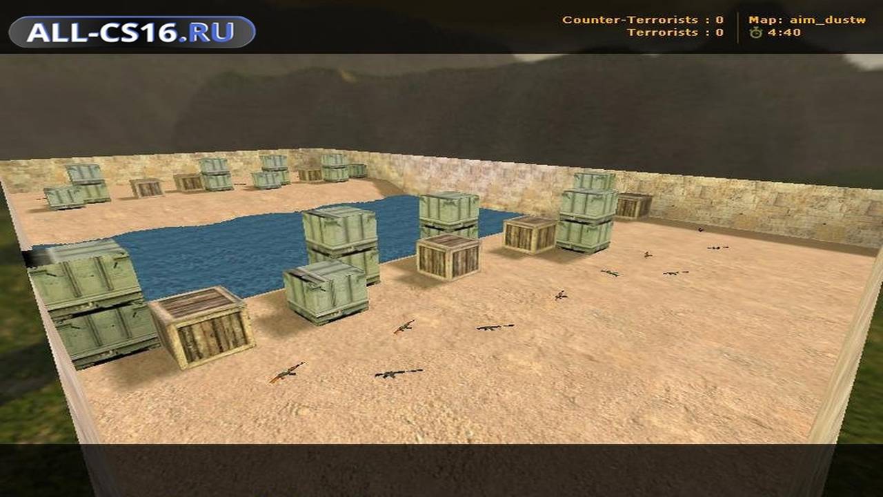 Карта «aim_dustw» для CS 1.6 для CS 1.6